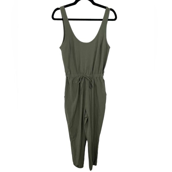 Abercrombie & Fitch Jumpsuit Traveler Jogger Olive Green Size ST SMALL TALL - Picture 1 of 6